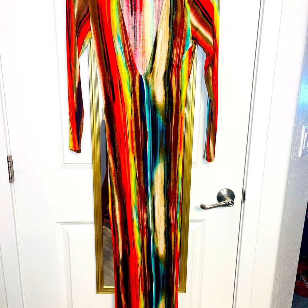 Abstract Maxi Dress